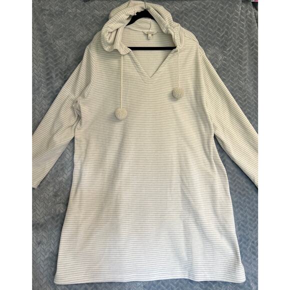 Womens Plus 3X Plush Fleece Hooded Pullover Hooded Robe Relax Soft Warm Sherpa - Picture 4 of 8